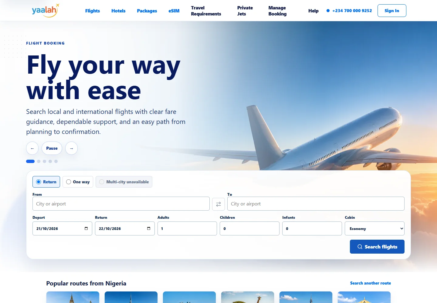 Yaalah public homepage